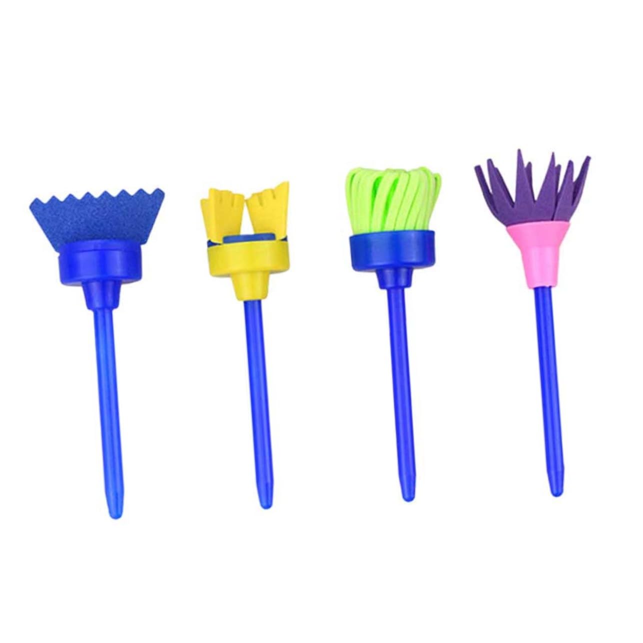 VILLCASE 44-Piece Kids Paint Brush Set - Sponge & Color Brushes for Children's Art Painting | Ideal for Classroom, Home DIY Crafts & Preschool Art Projects