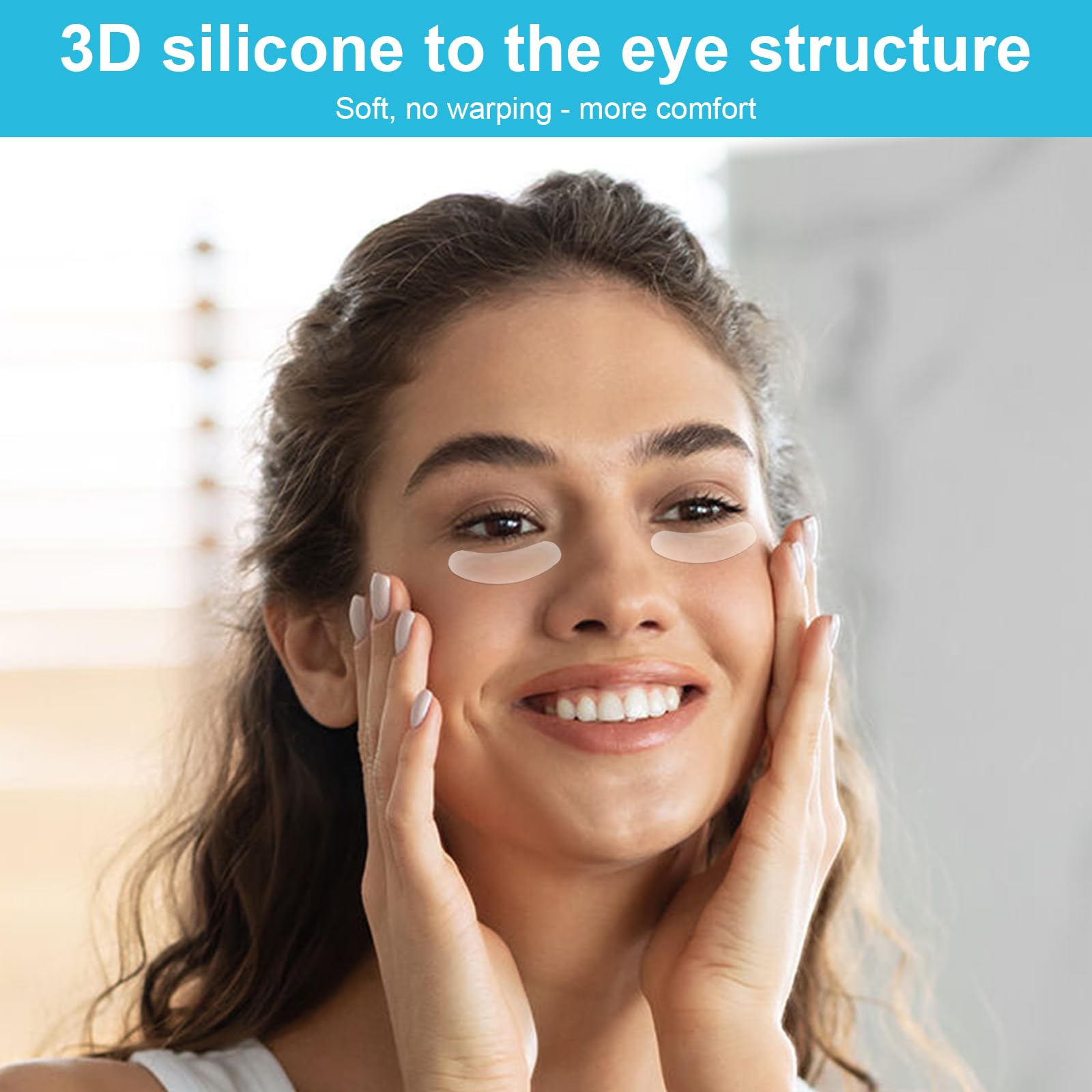 Professional Silicone Eye Pads for Eyelash Extensions - 1 Pack Under Eye Gel Patches for Lash Techs & DIY - Perfect for Salon, Spa & Home Use