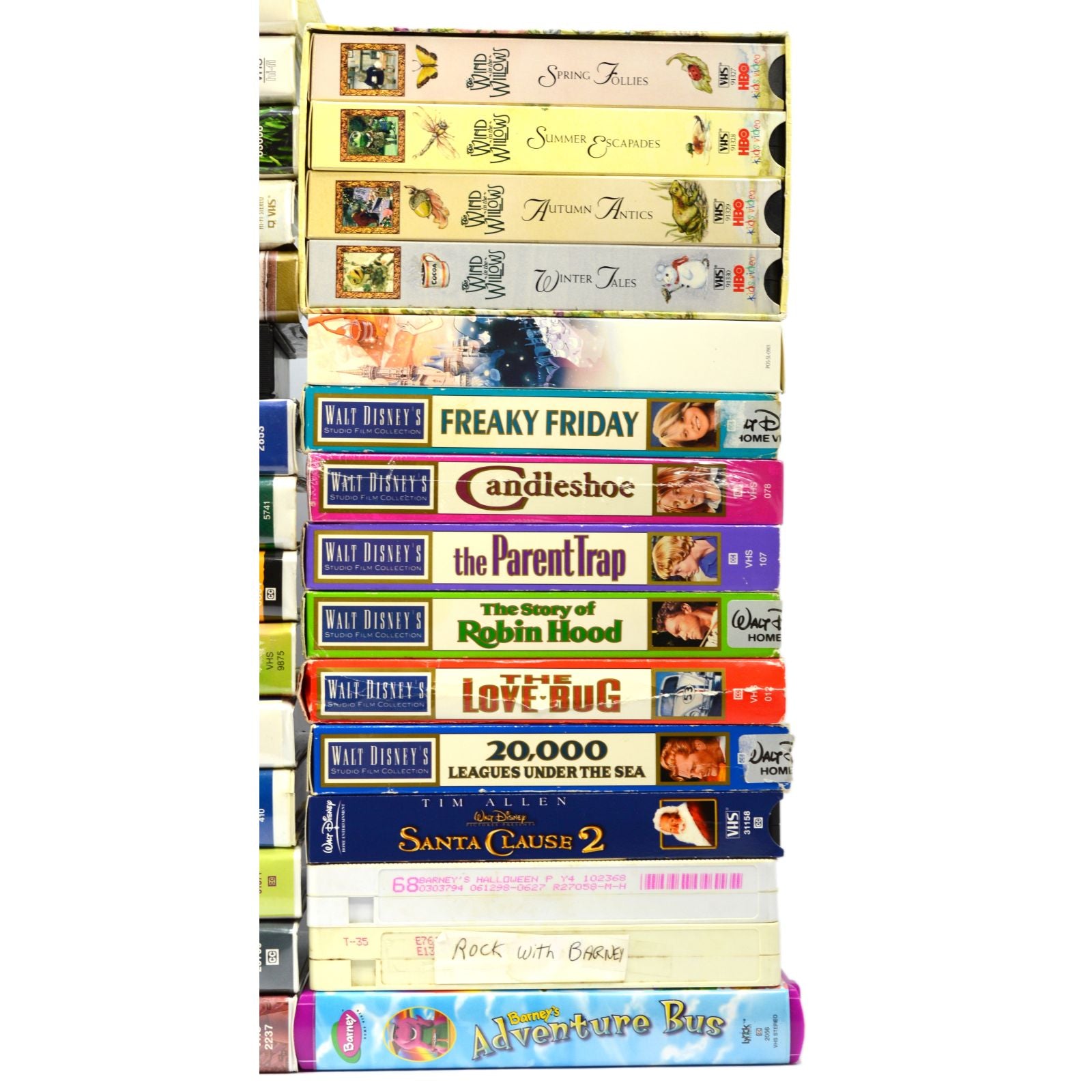 47 VHS Tapes Collection - Kids Movies & Shows Including Barney, Disney Classics & More - Perfect for Family Movie Nights & Nostalgic Entertainment