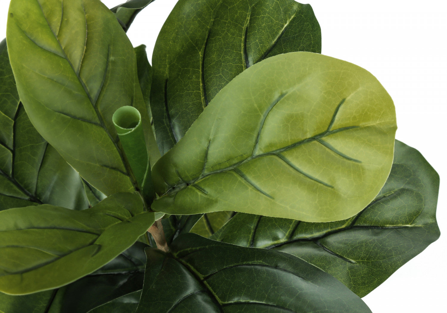 41 Inch Artificial Fiddle Leaf Fig Tree in Black Pot - Realistic Fake Indoor Plant for Home Office Decor, Living Room, Bedroom, and Housewarming Gifts