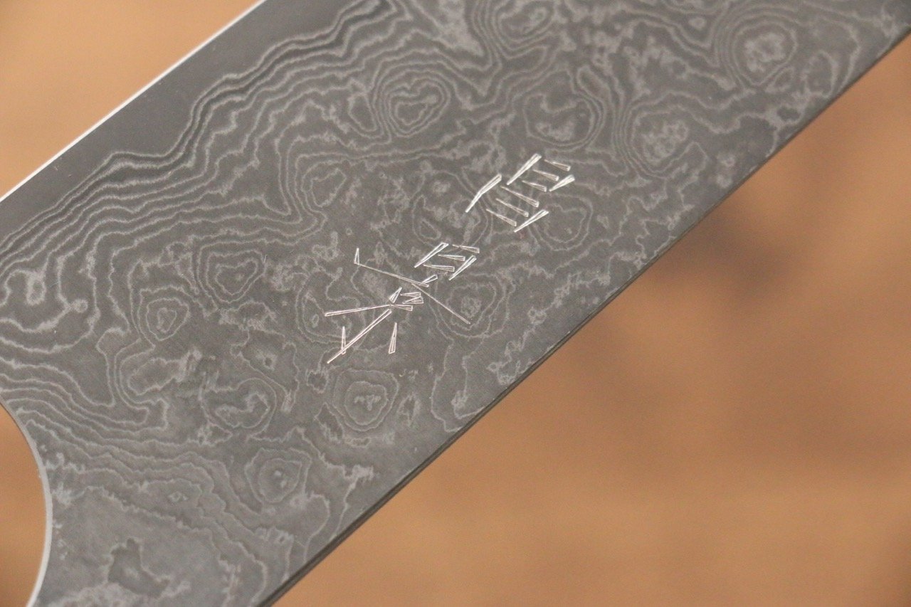 Premium Masakage Kumo VG10 Damascus Gyuto Chef Knife 210mm - Japanese Shitan Wood Handle - Professional Kitchen Knife for Slicing, Dicing & Meat Cutting
