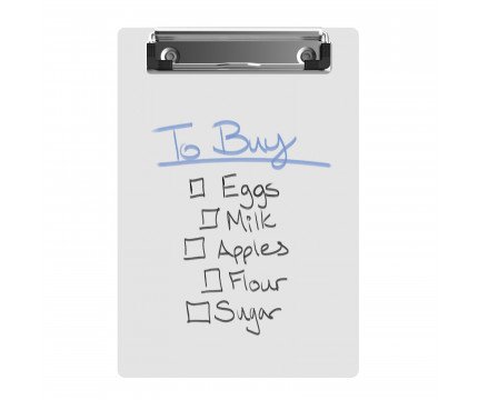 Small Magnetic Whiteboard Clipboard - Portable Dry Erase Board for Notes, Lists & Reminders - Perfect for Office, School & Home Organization