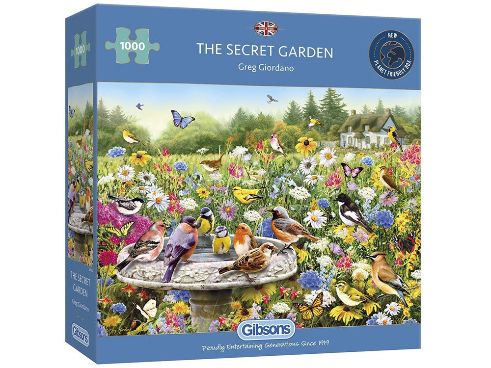 Gibsons 1000 Piece Jigsaw Puzzle - Secret Garden Floral Art | Challenging Adult Puzzle for Relaxation & Home Decor | Perfect Gift for Puzzle Lovers & Nature Enthusiasts