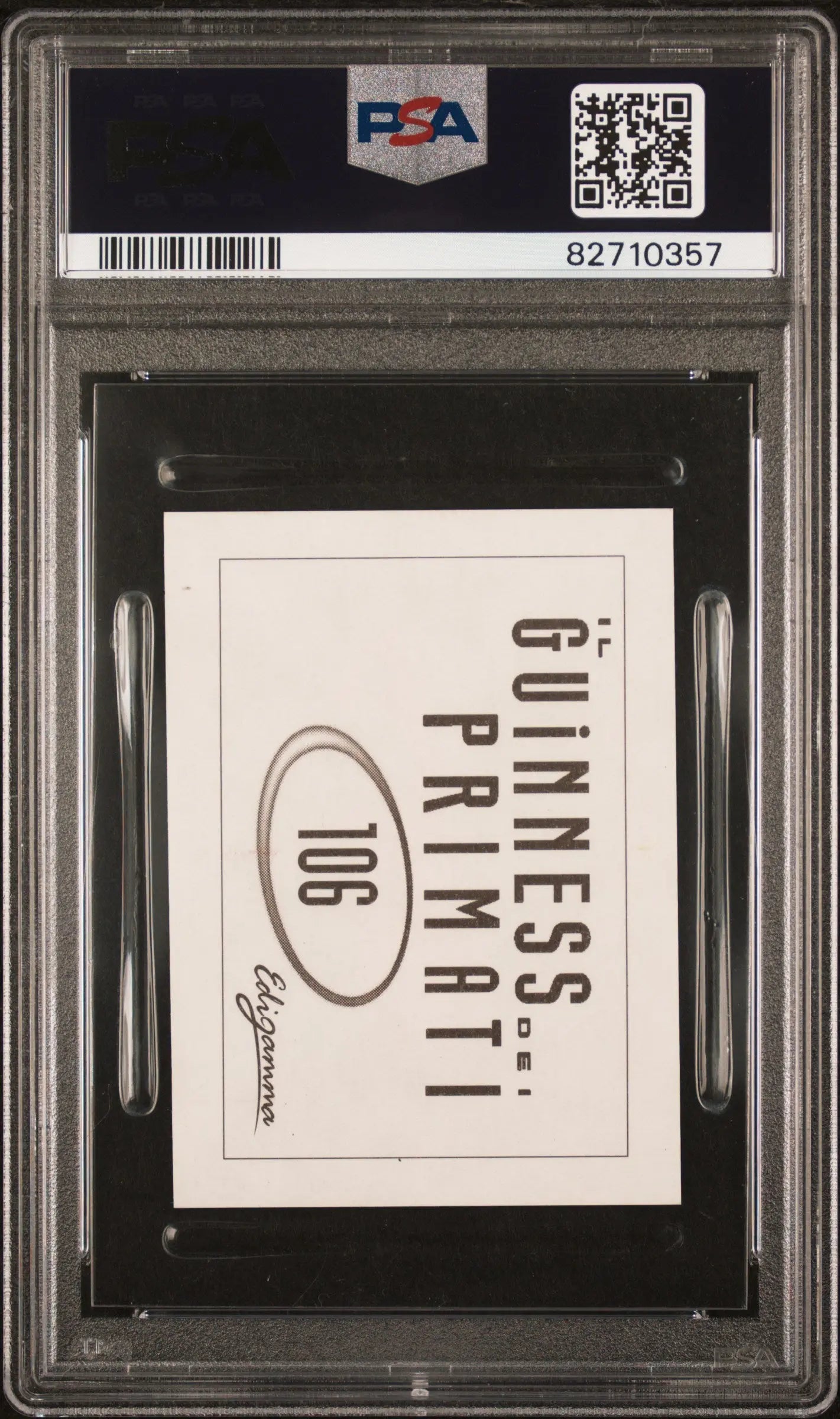 1999 Edigamma IL Guinness Dei Primati Ferrari Team PSA 2 #106 - Rare Collectible Ferrari Racing Card for Display & Investment - Perfect for Sports Memorabilia Collections and Ferrari Enthusiasts