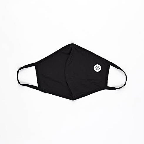Stance Solid Black Face Mask with White Lining - Breathable Comfort for Everyday Wear, Sports & Outdoor Activities