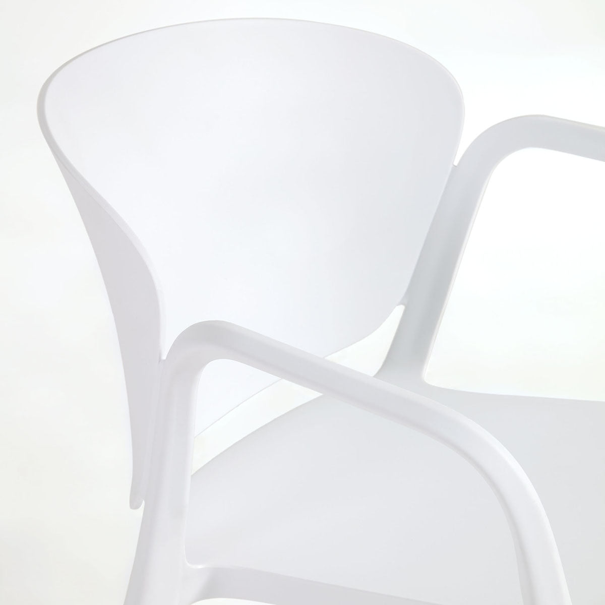 Ania Outdoor Dining Chair - Weather-Resistant Patio Chairs for Backyard, Garden, Poolside & Restaurant Use - Comfortable Stackable Outdoor Seating for Parties & Entertaining