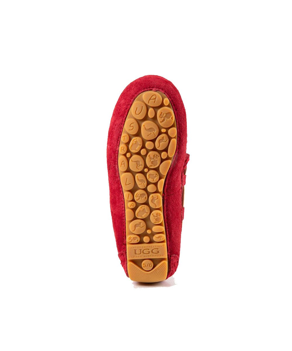 Kids' Fur UGG Moccasin Slippers - Cozy Winter Indoor/Outdoor House Shoes for Boys & Girls - Perfect for Home, School & Playtime