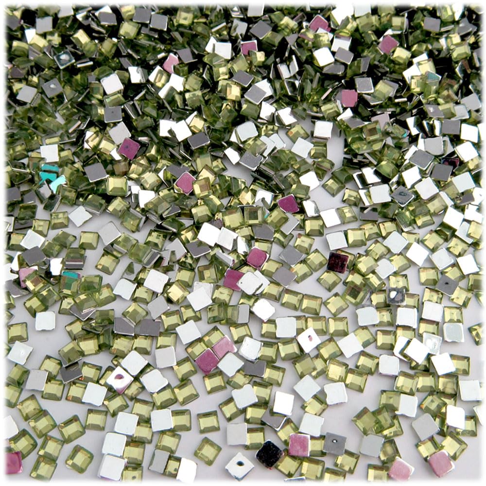 1000pcs 4mm Square Rhinestones Flatback - Ruby Red for DIY Crafts, Jewelry Making, Nail Art, and Home Decor | The Crafts Outlet