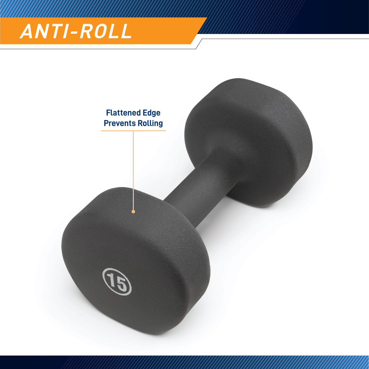 Marcy 15lb Neoprene Dumbbell Set - Premium Home Gym Equipment for Strength Training, Weightlifting & Fitness - Perfect for Home Workouts, CrossFit & Muscle Building