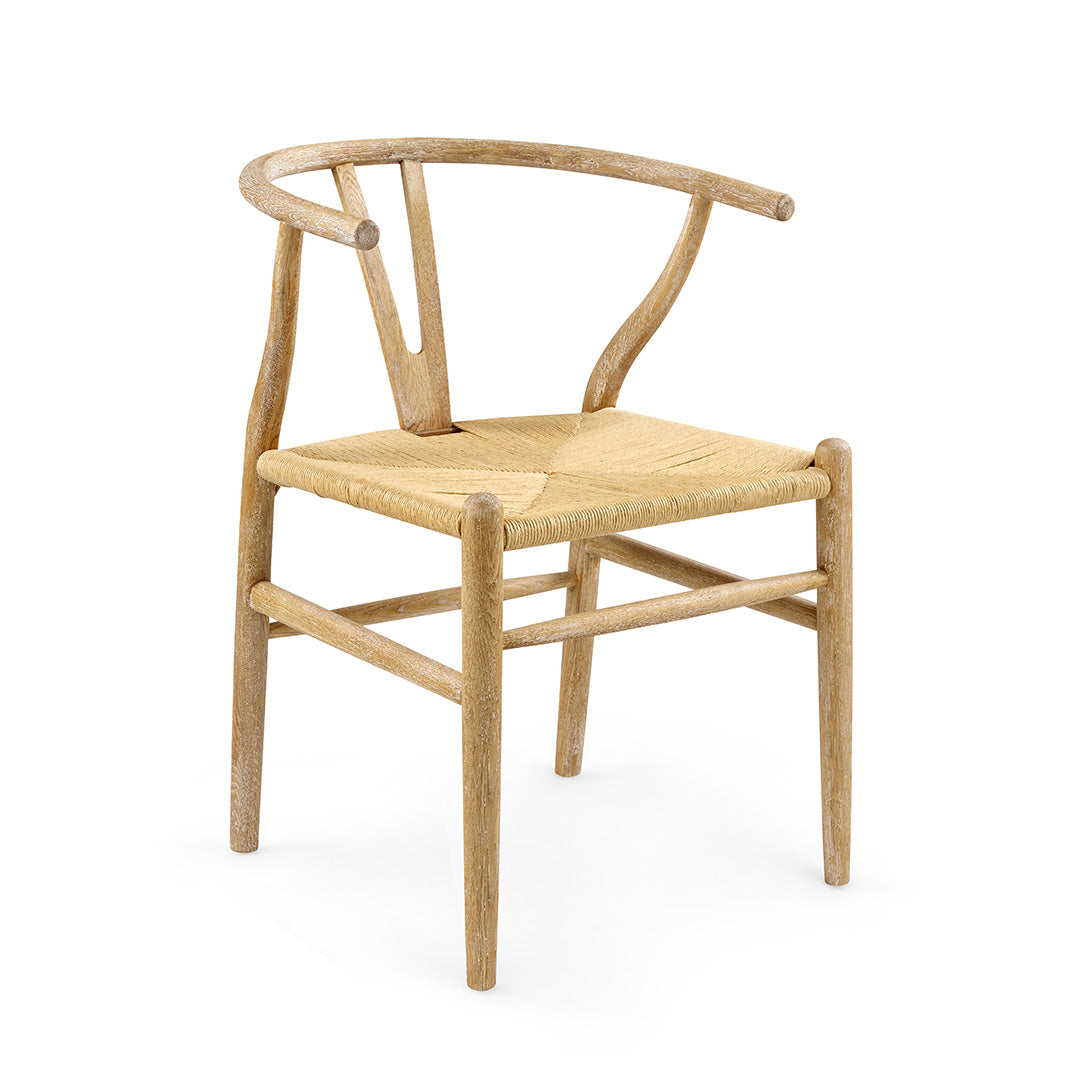 Stylish Oak Rope Wishbone Dining Chair - Modern Wooden Kitchen & Dining Room Furniture for Home Decor | Perfect for Farmhouse, Cottage & Scandinavian Style Interiors