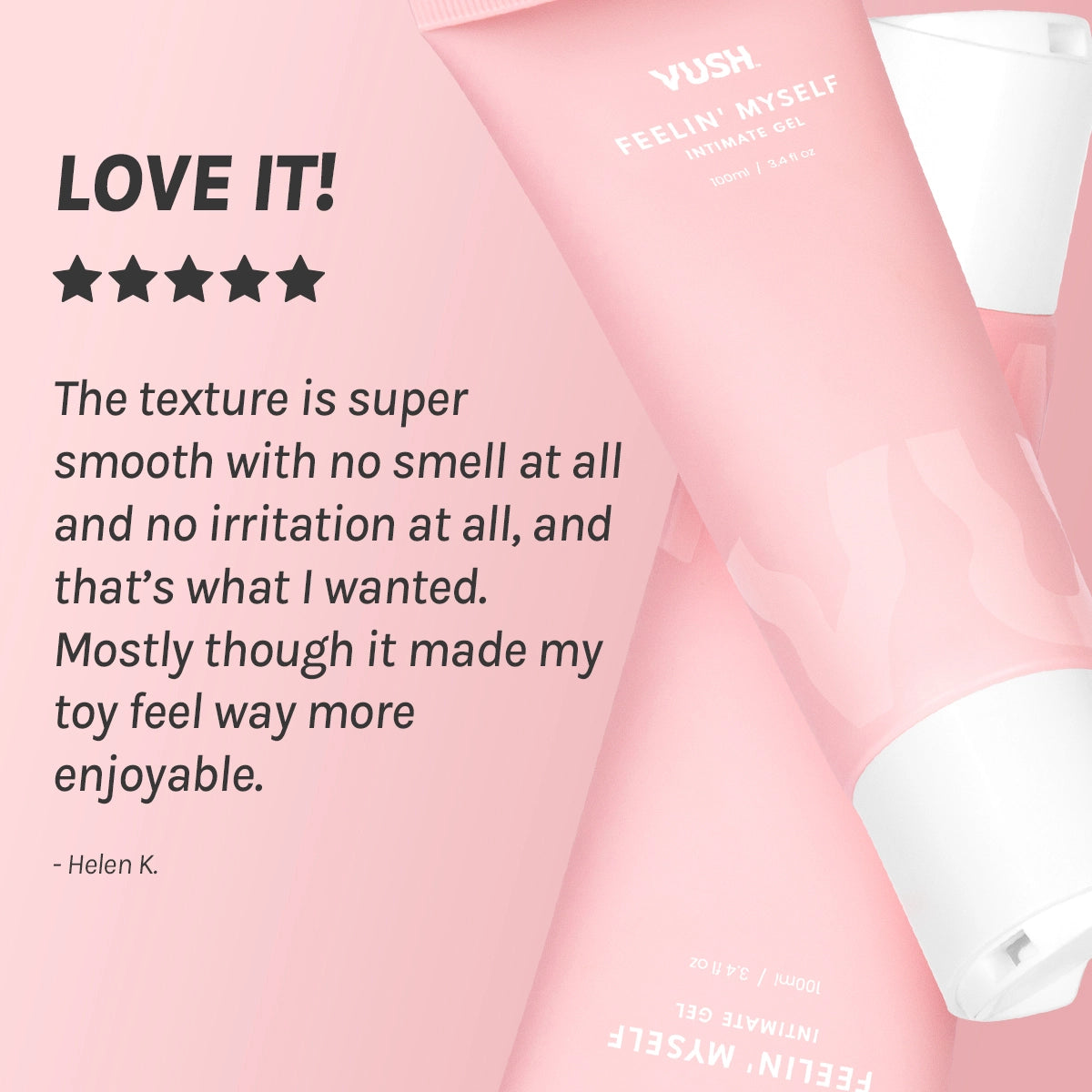 Feelin' Myself 100ml Water-Based Personal Lubricant Gel with Flip-Top Cap - Gentle & Smooth for Enhanced Intimacy & Comfort