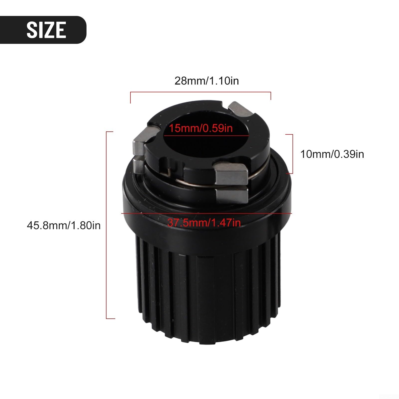 3 Pawl Bike Freehub Body - 12 Speed Compatible, Lightweight & Durable Freehub for MTB/Road Bikes | Perfect for Trail Riding, Commuting & Performance Cycling
