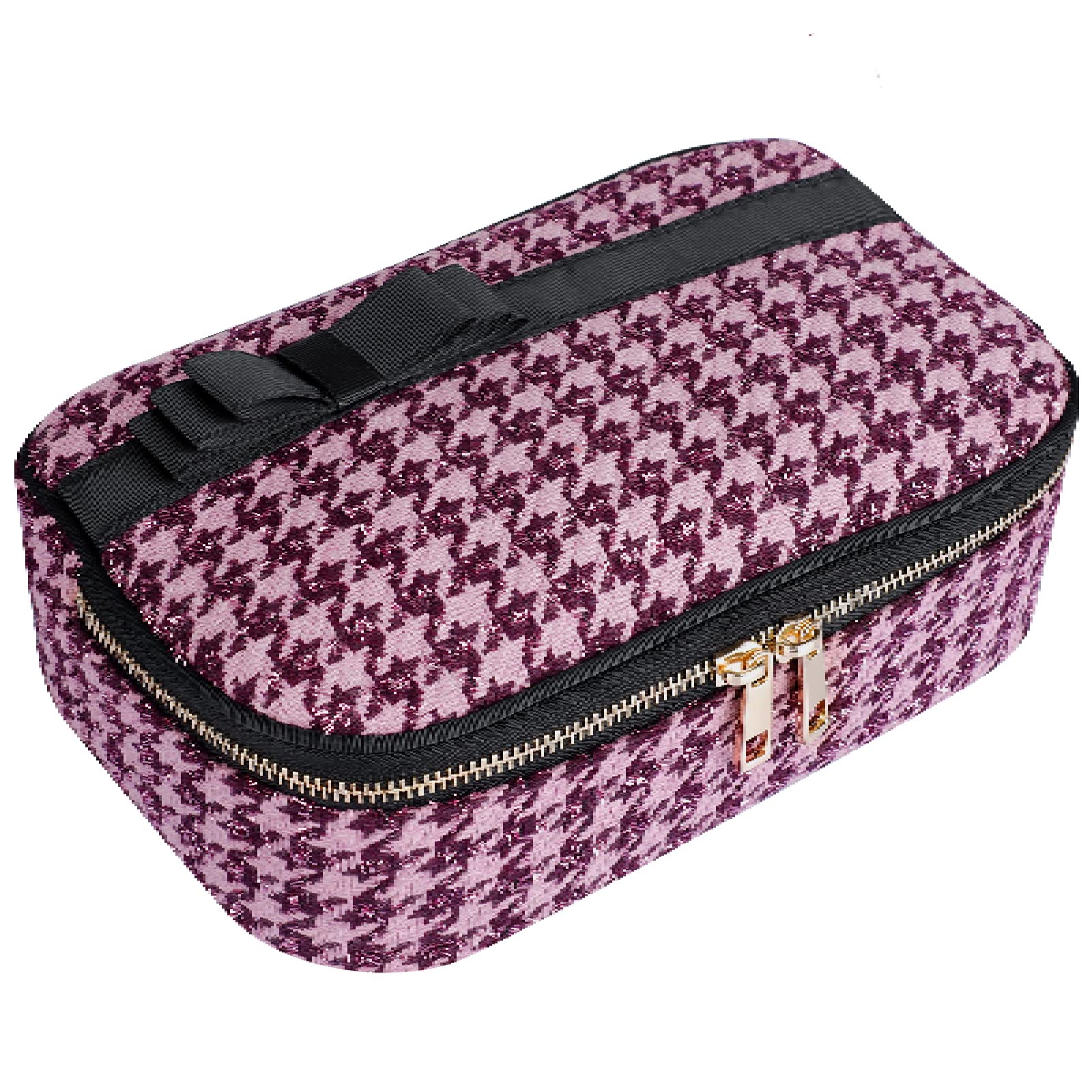 Large Travel Makeup Bag with Zipper - Elegant Cosmetic Organizer Pouch for Women & Girls | Perfect for Vacation, Gym & Daily Essentials Storage