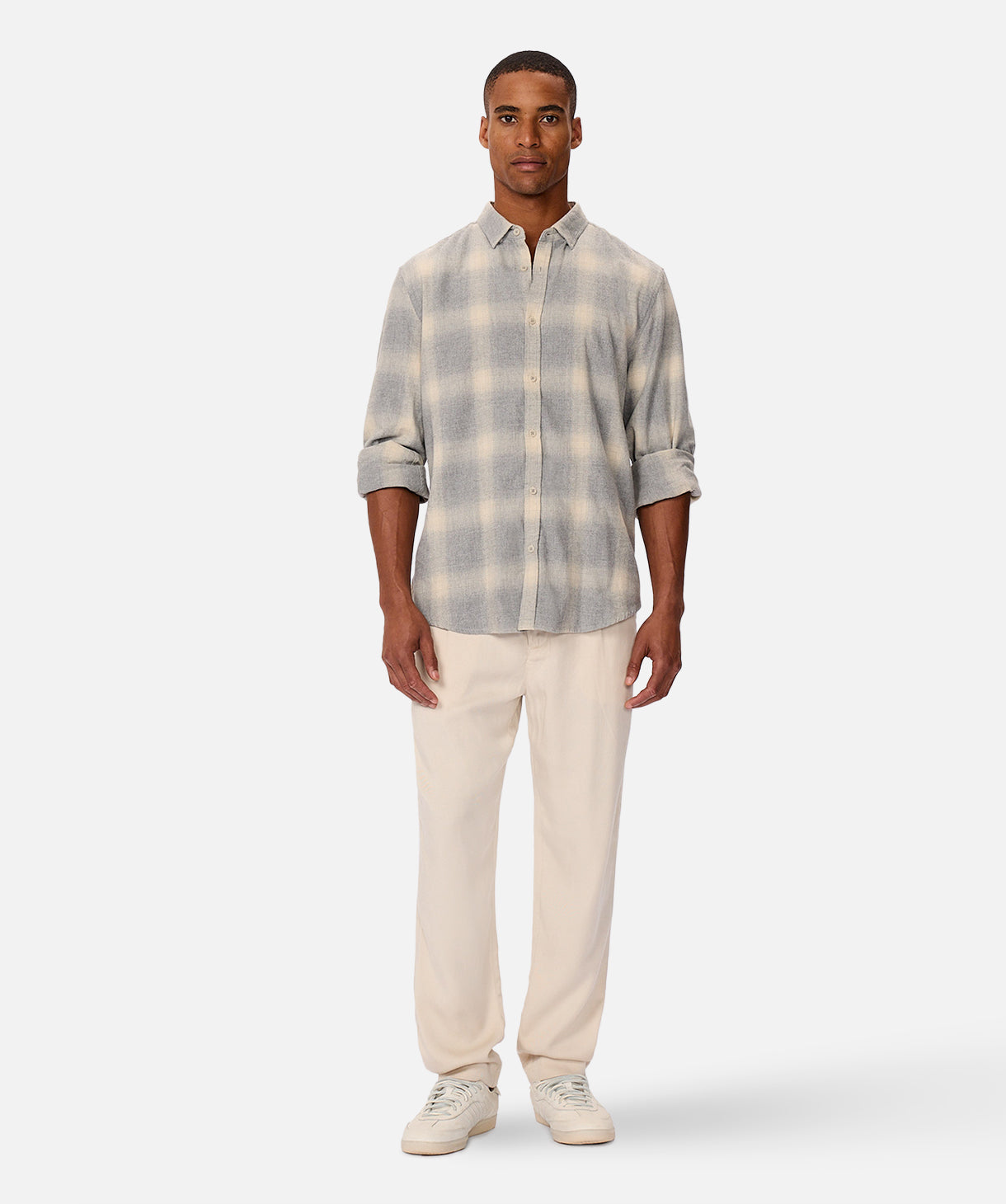 Lewistown Long Sleeve Shirt - Grey Stone | Comfortable Casual Wear for Men & Women | Perfect for Outdoor Activities, Work & Everyday Use