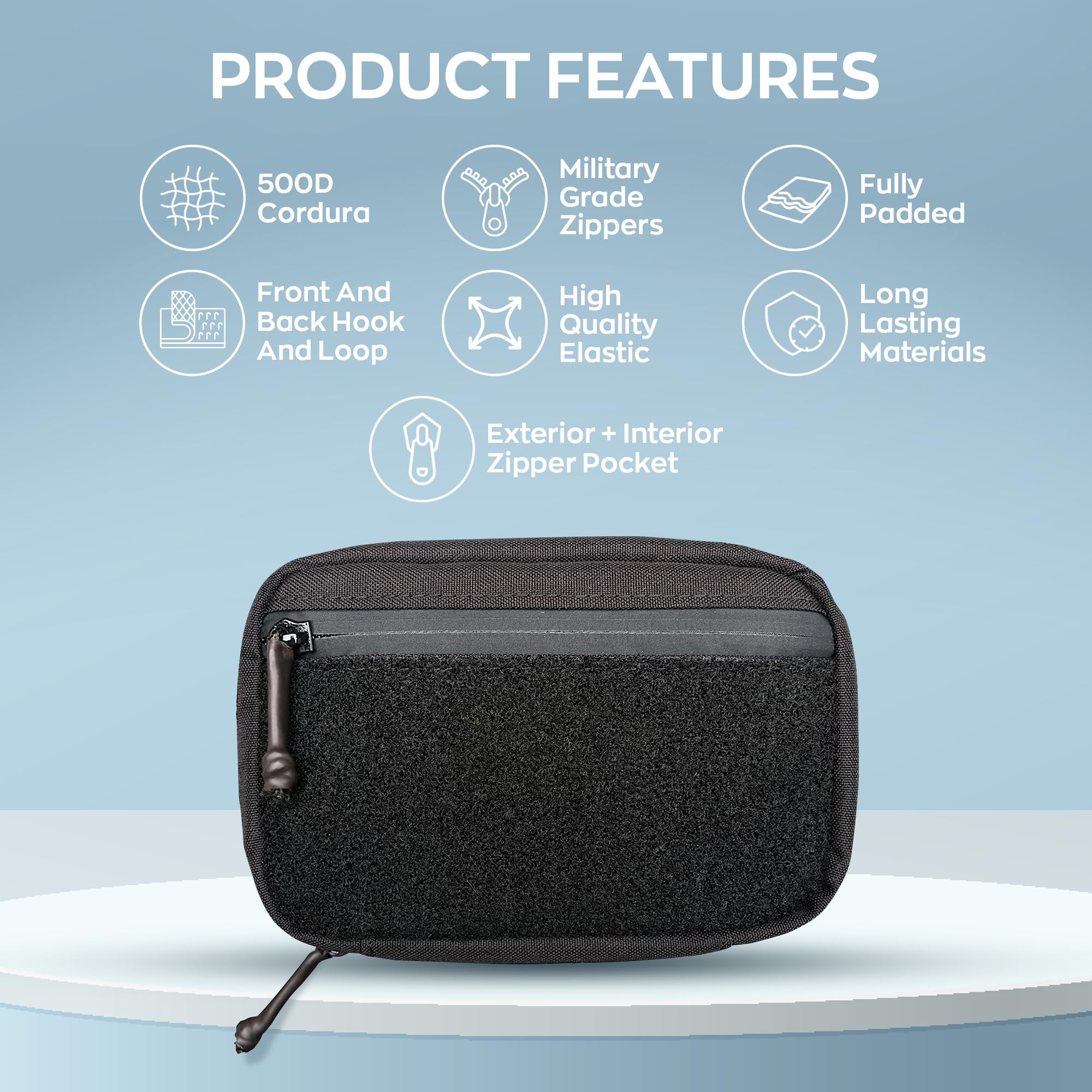 DAILYCARRYCO EDC Pouch Organizer - Waterproof Multi-Pocket Tool Bag for Everyday Carry Essentials | Perfect for Camping, Hiking & Outdoor Adventures