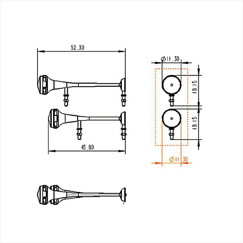 Metal Roof Horn Whistle for 1/14 Scale RC Truck - Compatible with TAMIYA Trailer & Remote Control Vehicles - Durable Outdoor Tractor Truck Accessory for Off-Road Adventures & Model Car Enthusiasts