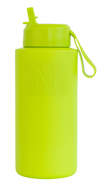 Montii Fusion Sipper Drink Bottle - 1000ml Leak-Proof, BPA-Free Water Bottle for Gym, Hiking & Travel - Insulated Stainless Steel Thermos with Straw & Carry Strap
