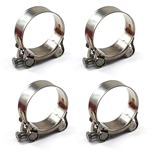 304 Stainless Steel T-Bolt Clamp 17-19mm - Heavy Duty Hose Clamps for Automotive, Marine & Industrial Applications - Secure Pipe & Hose Connections for Fuel, Coolant & Air Systems