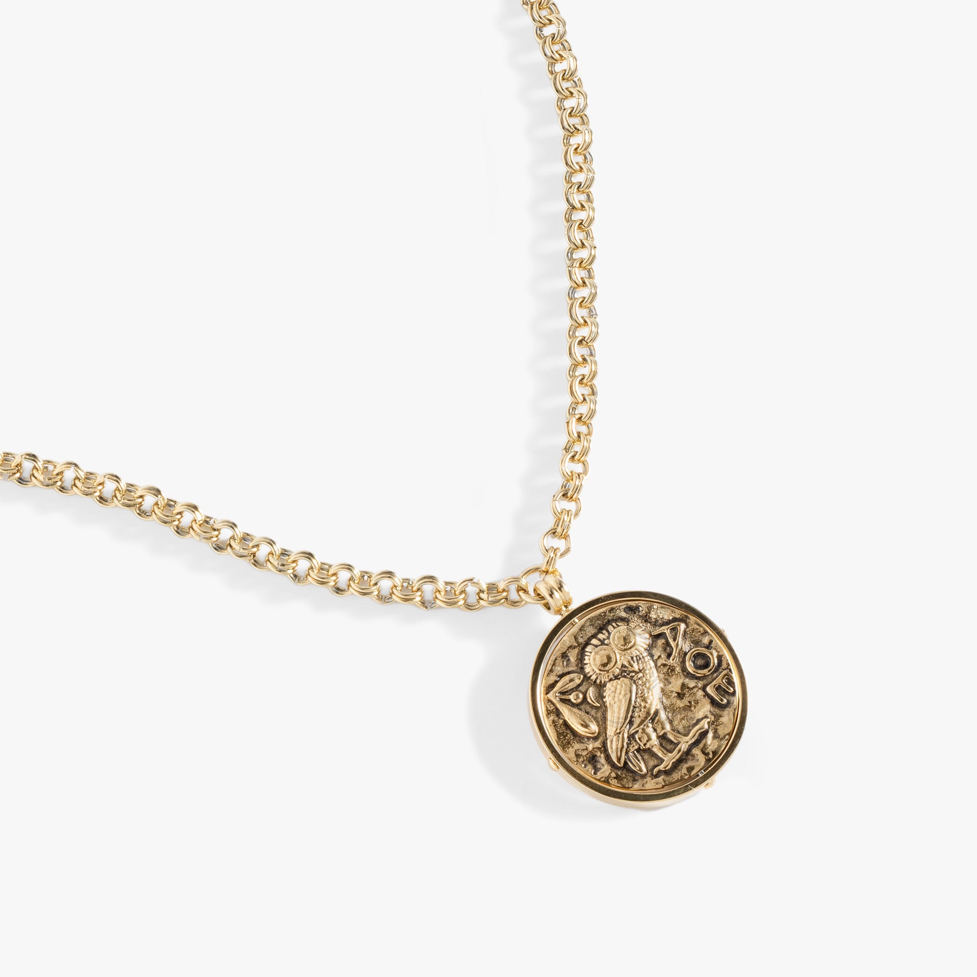 Coin Spinner Pendant Necklace - Unique Handcrafted Jewelry for Women & Men - Perfect for Meditation, Stress Relief & Fashion Accessories