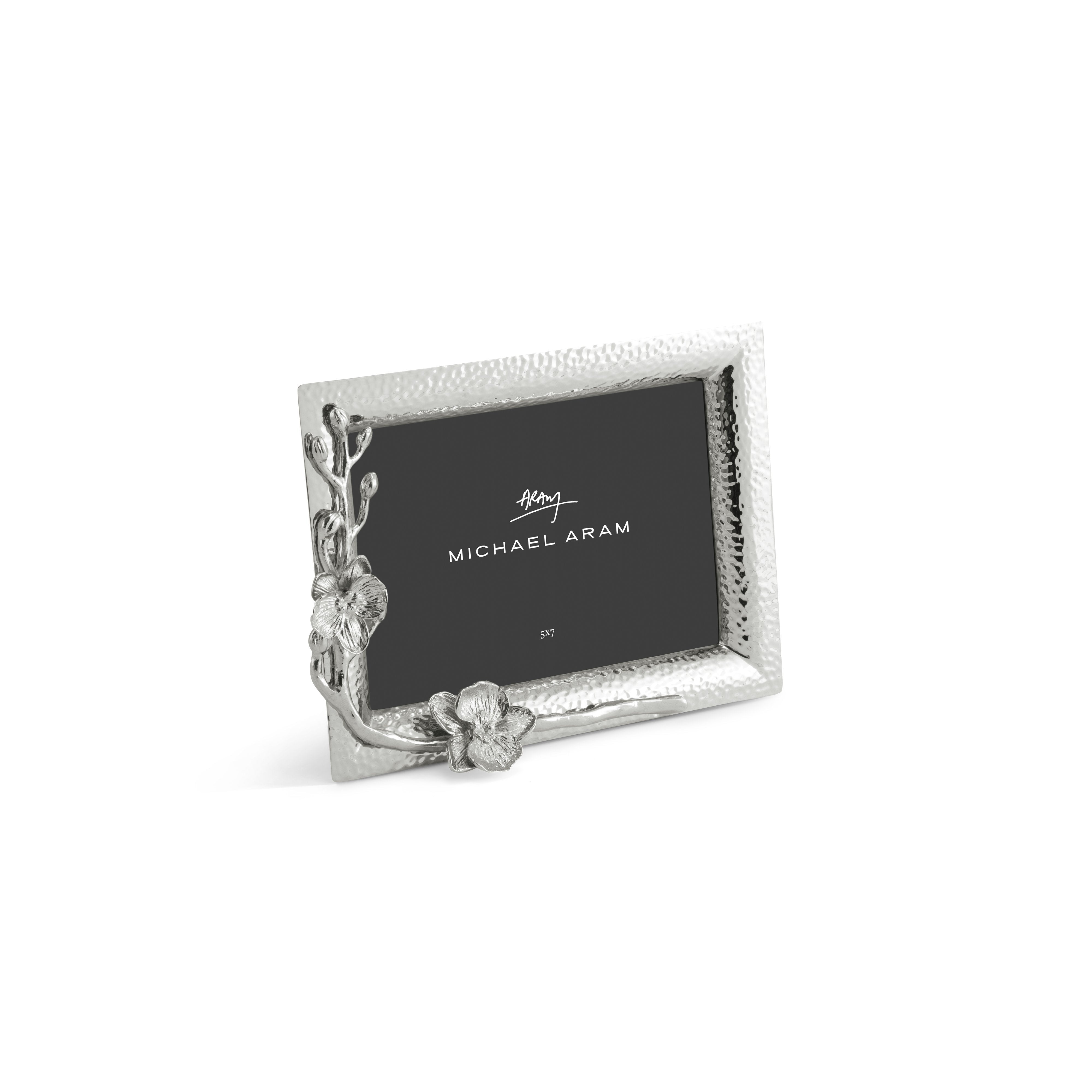 Elegant White Orchid Picture Frame - Perfect for Home Decor, Wedding Photos & Wall Art Displays