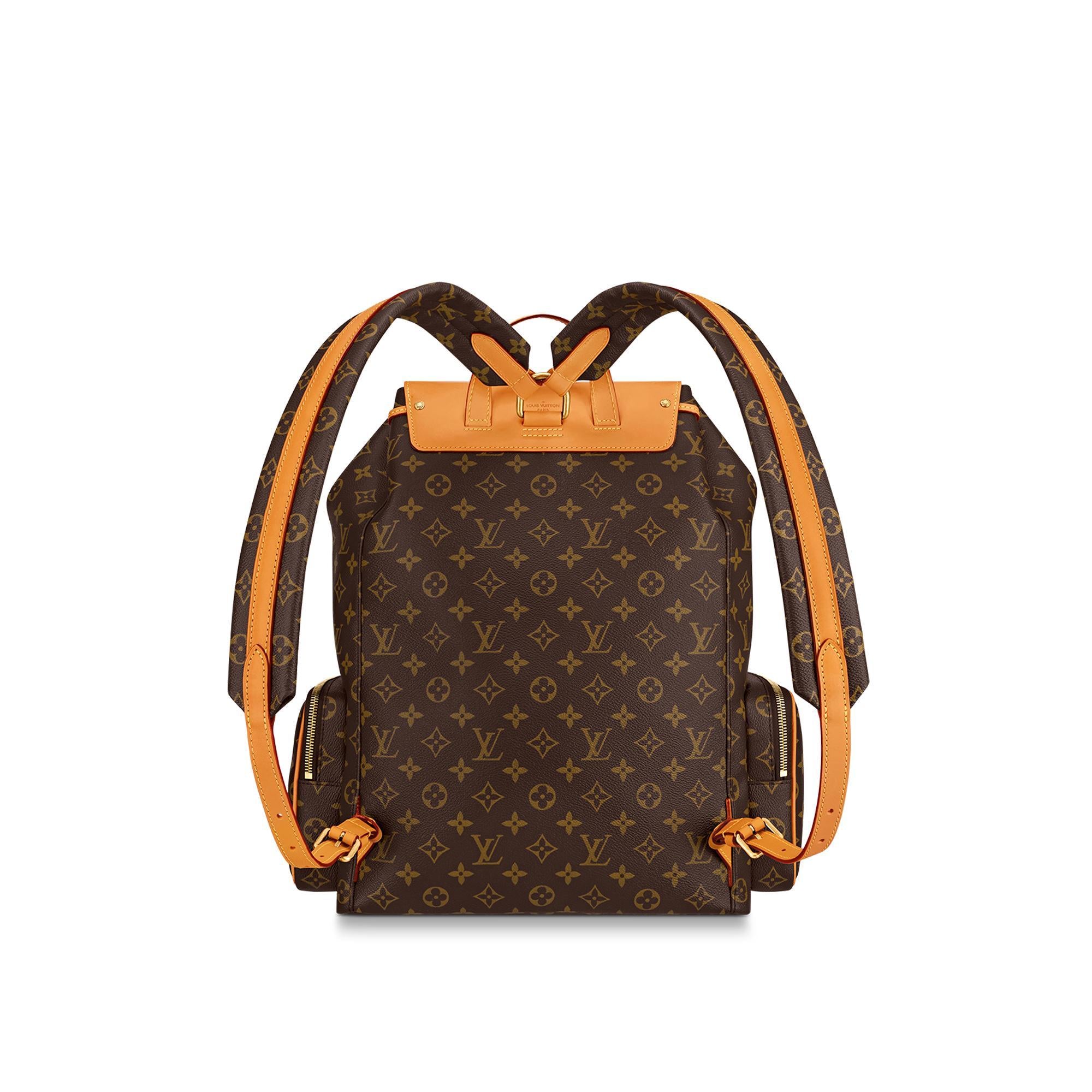 Authentic Louis Vuitton Trio Monogram Canvas Backpack - Stylish Luxury Travel & Everyday Use for Men & Women