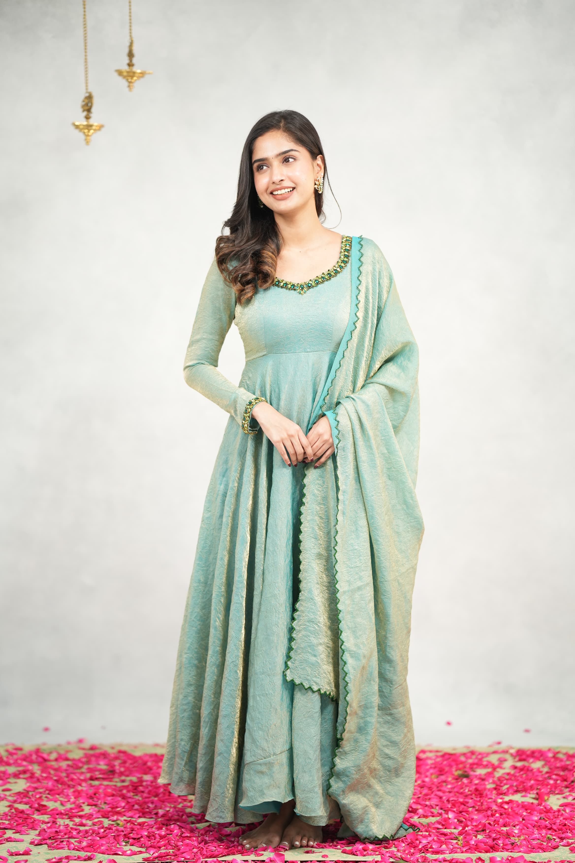 DD726 Praja Premium Designer Anarkali Dress - Elegant Indian Party Wear for Women | Perfect for Weddings, Festivals & Special Occasions