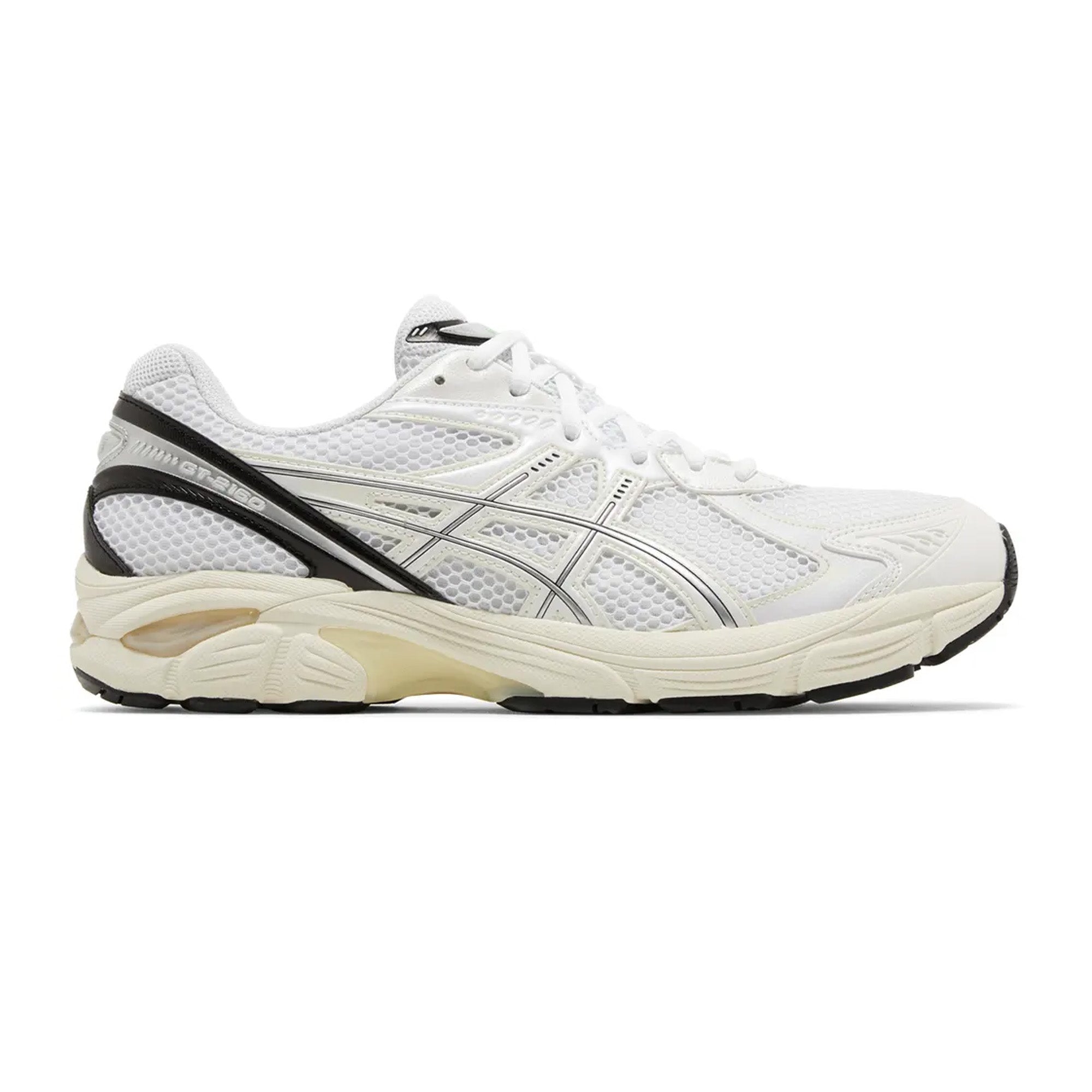 ASICS GT 2160 Running Shoes for Men & Women - White/Black (2023) - Lightweight Cushioned Sneakers for Jogging, Gym Workouts & Everyday Wear