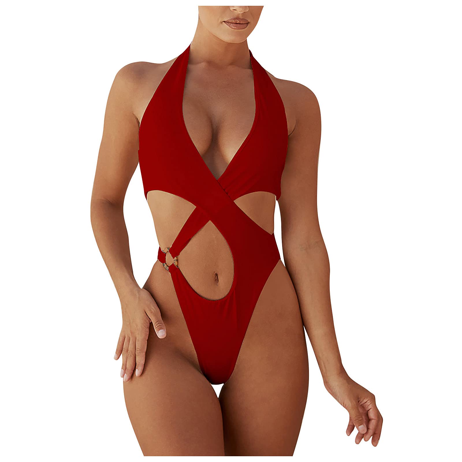 Vintage Monokini Swimsuits for Women - Slimming One Piece Bathing Suits | Sexy Swimwear for Beach, Pool & Summer Vacations