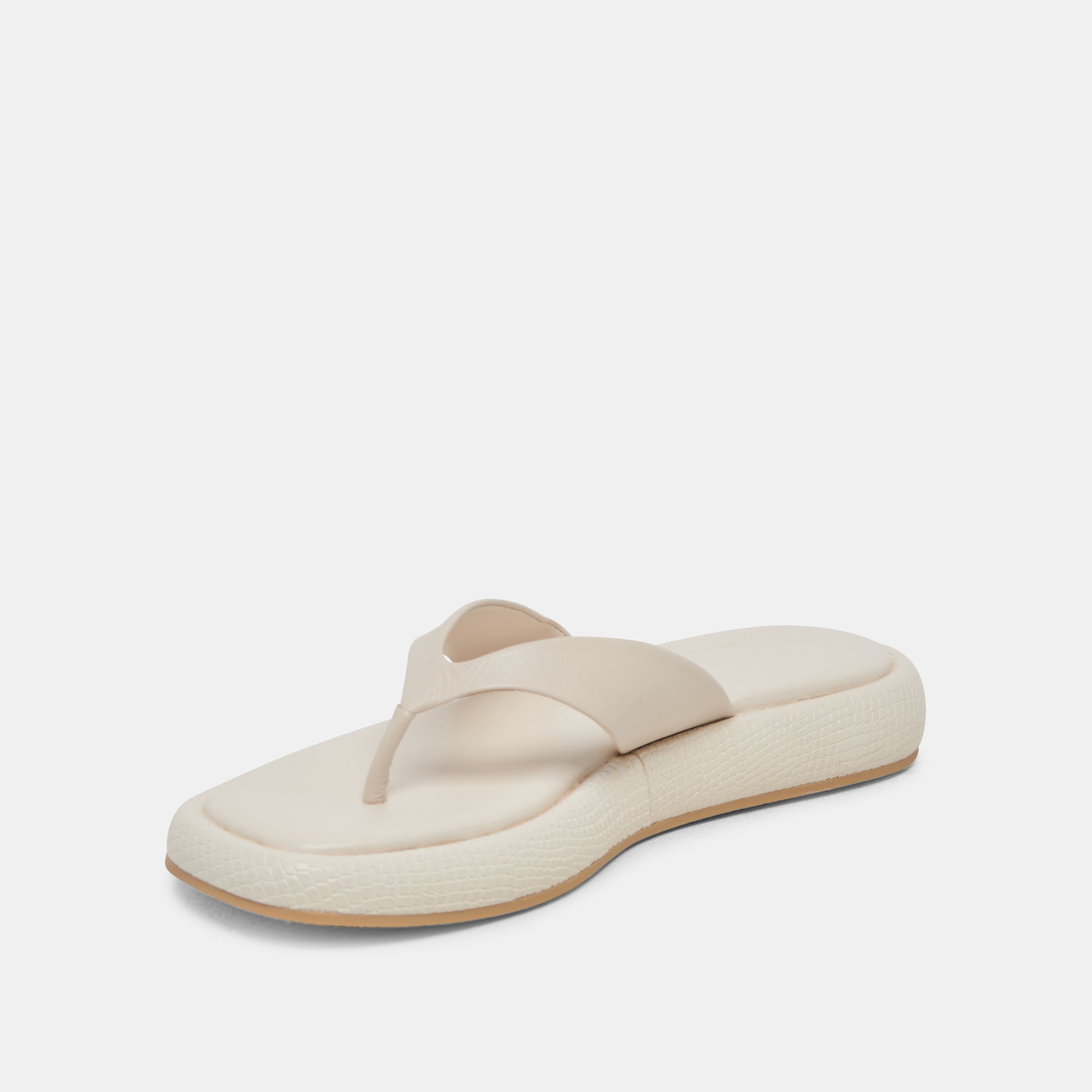 ADIN Women's Ivory Leather Sandals - Comfortable & Stylish Summer Casual Footwear for Beach, Travel & Everyday Wear