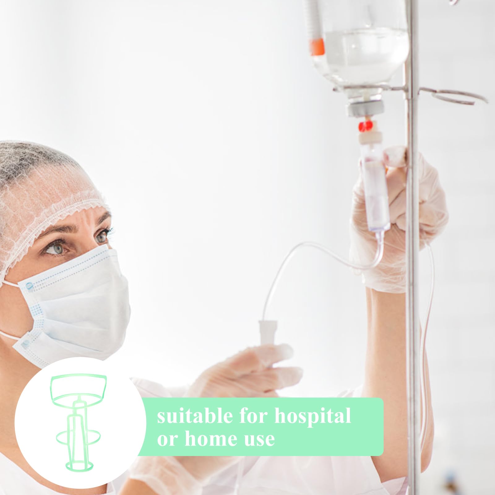 Hemoton 72 Pcs IV Bottle Hanging Net - Plastic Infusion Bottle Holder with Grid Design for Saline Solution - Hospital Grade IV Supplies for Medical Use - Perfect for IV Therapy, Emergency Rooms & Home Healthcare