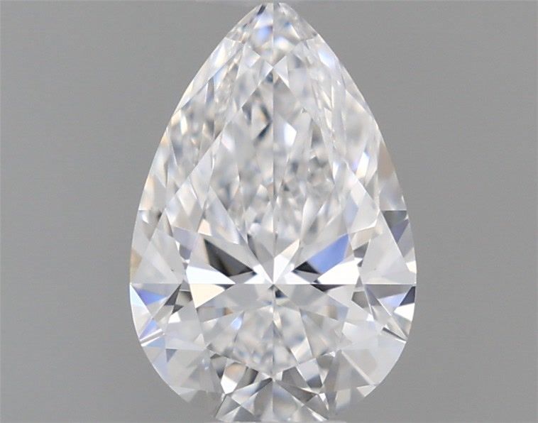 0.53 Carat D Color IF Clarity Pear Cut Diamond - Elegant Solitaire Engagement Ring for Women, Perfect for Proposals & Anniversaries