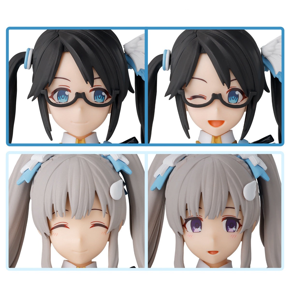 Bandai 30 Minutes Sisters 30MS The Idolmaster: Shiny Colors Option Hair & Face Parts Set (Yuika Mitsumine & Kiriko Yukoku) - Anime Figure Model Kit for Customization | Perfect for Collectors, Cosplay, and DIY Doll Projects