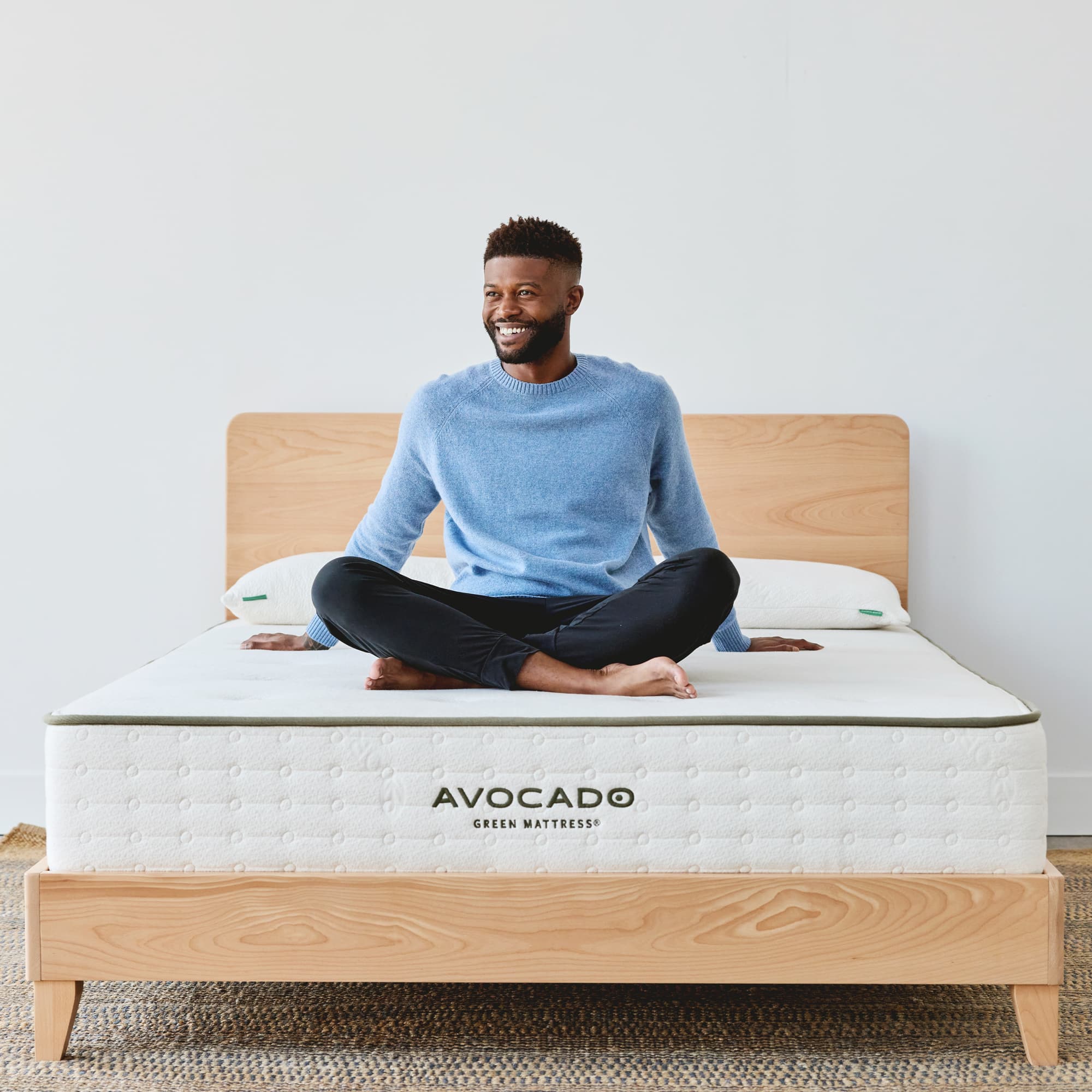 Modern City Bed Frame - Queen Size Platform Bed with Storage, Sturdy Metal Frame & Wooden Slats - Perfect for Small Apartments & Urban Living Spaces