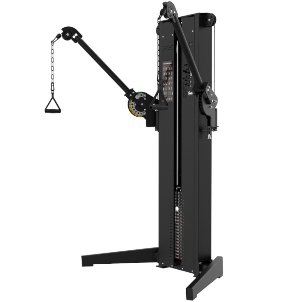 Dual Cable Crossover Single Stack Gym Station - 100KG Weight Capacity for Home & Commercial Strength Training