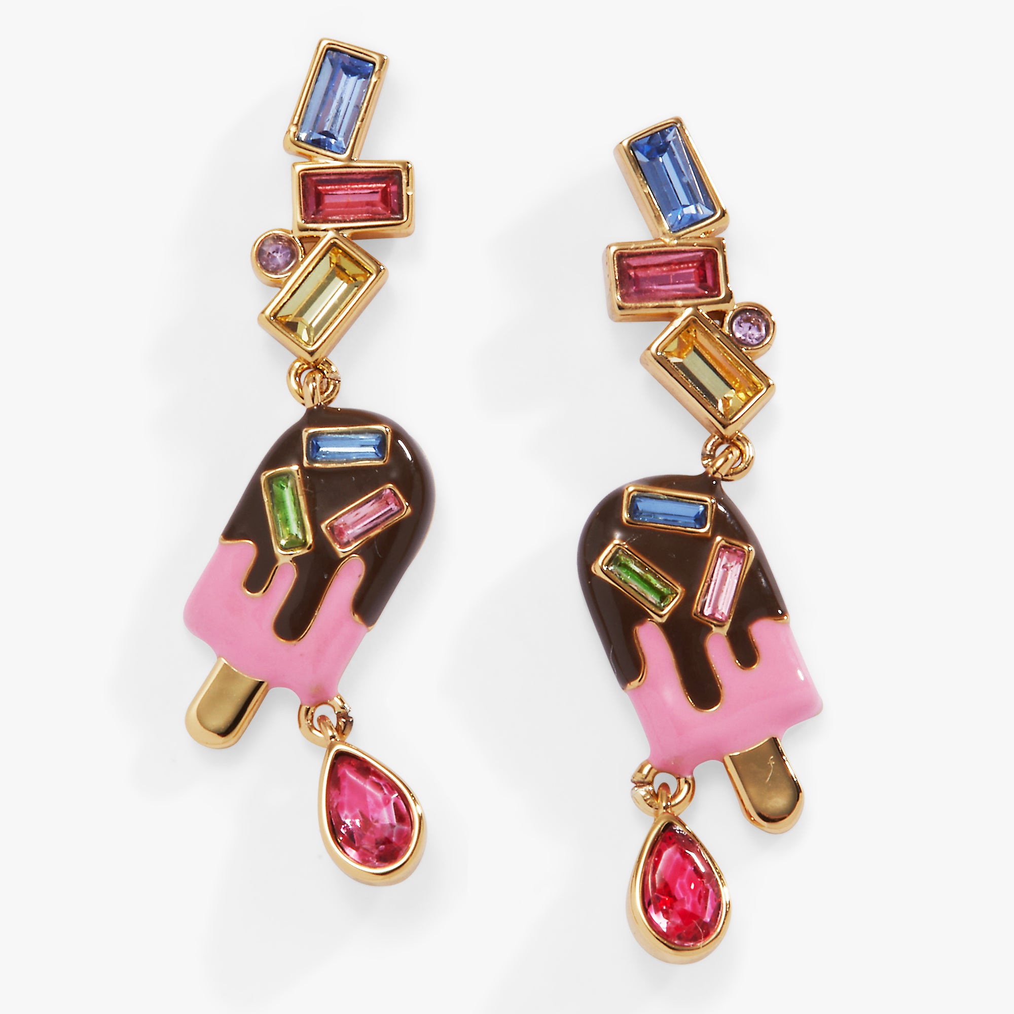 Trendy Ice Pop Drop Earrings for Women - Fashionable Dangling Jewelry for Parties & Everyday Wear