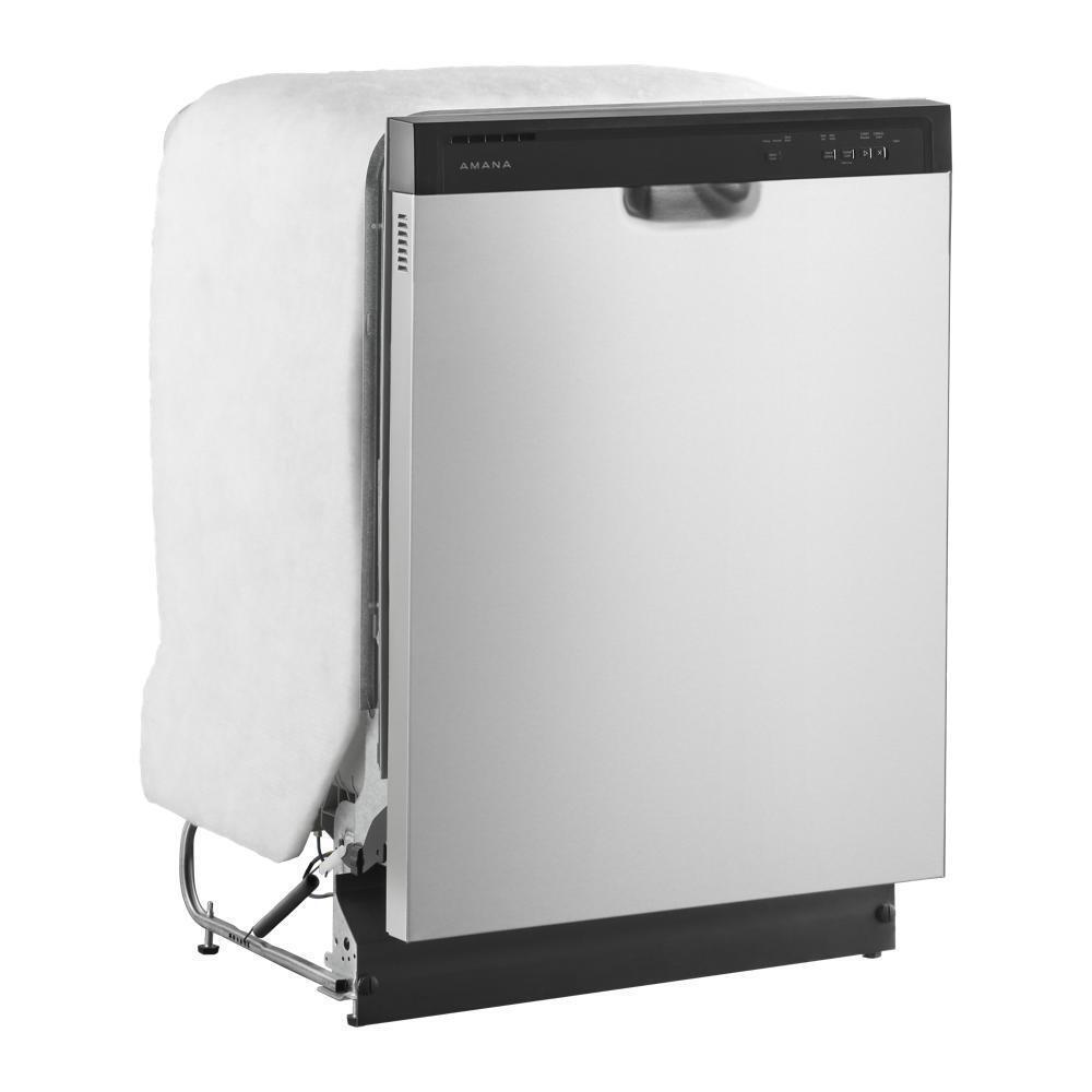 Amana ADFS2524RS 24-Inch Built-In Dishwasher with Midnight Black Interior - Quiet Operation, Energy Star Certified for Home Kitchen Use