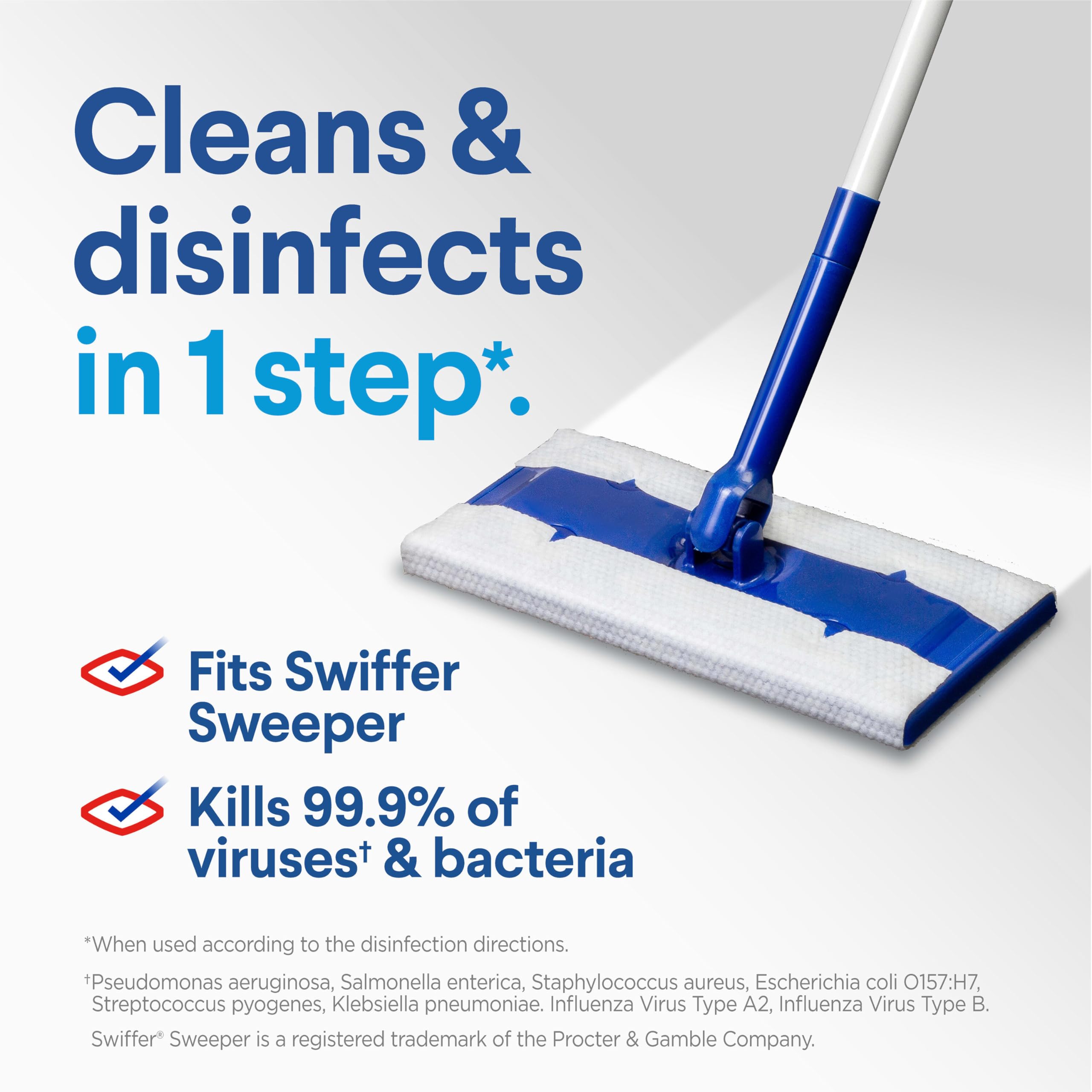 Clorox Disinfecting Wet Mopping Cloths Refills - Rain Clean Scent, 12 Count (Packaging May Vary) | Perfect for Floors, Kitchens & Bathrooms | Kills 99.9% of Germs & Bacteria