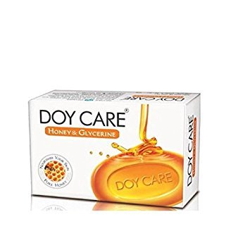 Doy Care Honey and Glycerine Soap Bar - 4 Pack (75g Each) | Moisturizing & Nourishing for Dry Skin | Perfect for Daily Face & Body Wash, Travel & Gift Sets
