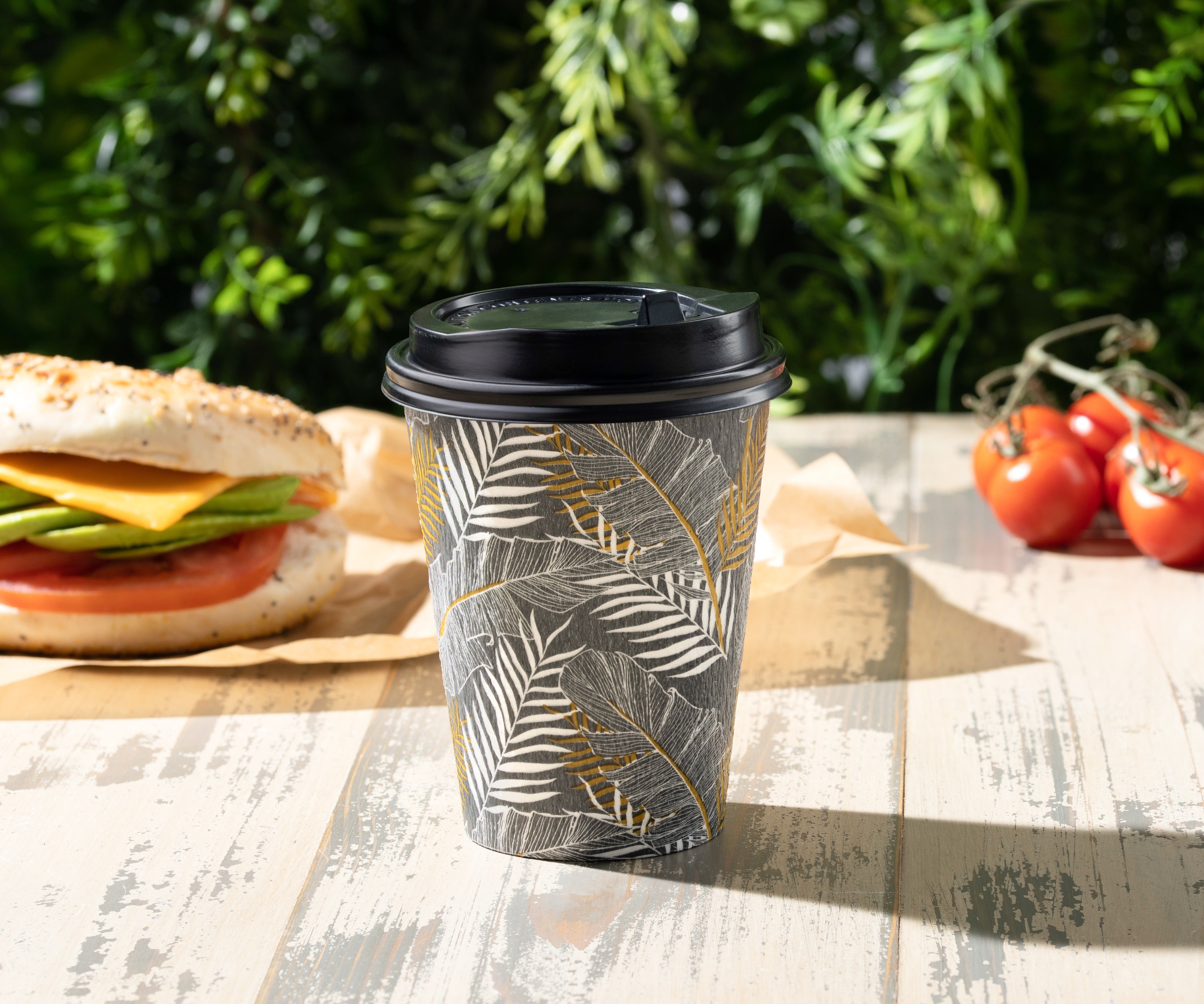 Eco-Friendly Insulated Paper Coffee Cups with Lids - 12oz/16oz Hot & Cold Drink Containers - Perfect for Coffee Shops, Offices, and Takeout Beverages
