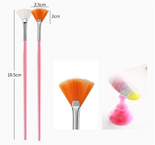 Trexee 15 Pcs Professional Nail Art Brush Set - UV Gel & Acrylic Nail Design Tools with White Polish Brushes for Salon & Home Manicure | Perfect for Nail Artists & DIY Enthusiasts