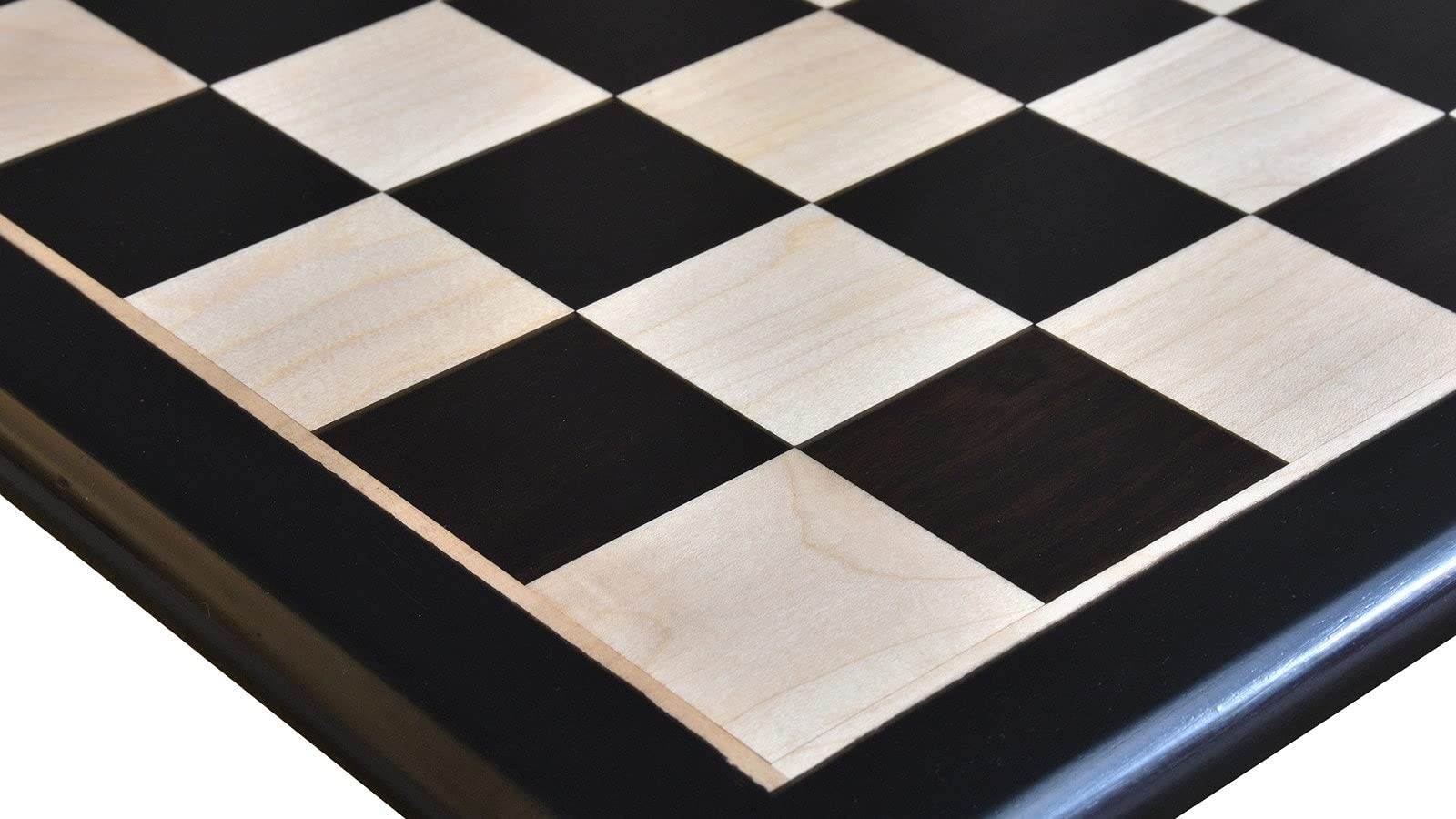 Premium Handmade Ebony & Box Wood Chess Board - 21 x 21 Inches, 55mm Squares | No Pieces Included | Heavy Duty 4000g Board Game for Indoor Play | Perfect for Tournaments, Home Decor & Strategy Game Lovers