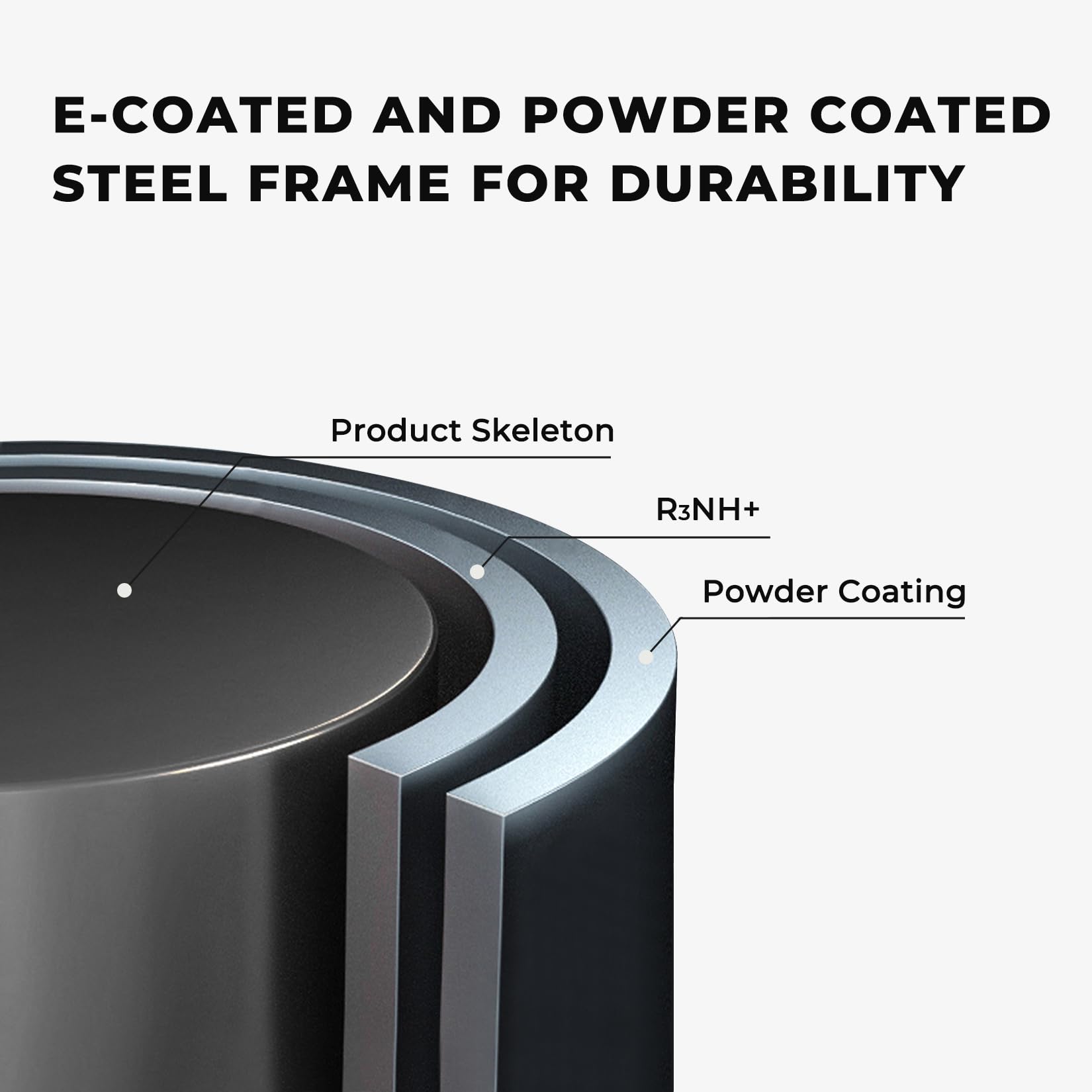18-inch Black Adjustable Outdoor Side Table - Round Patio Furniture for Balcony, Porch, Deck & Poolside - Perfect for Drinks, Books & Decor