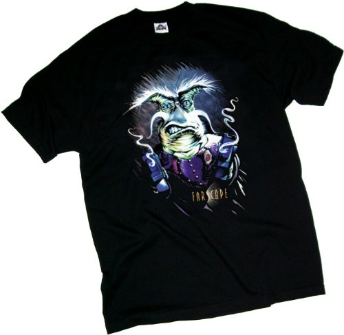 Farscape Adult T-Shirt - Rygel Smoking Guns Design | Sci-Fi Fan Merchandise for Cosplay, Conventions & TV Show Enthusiasts