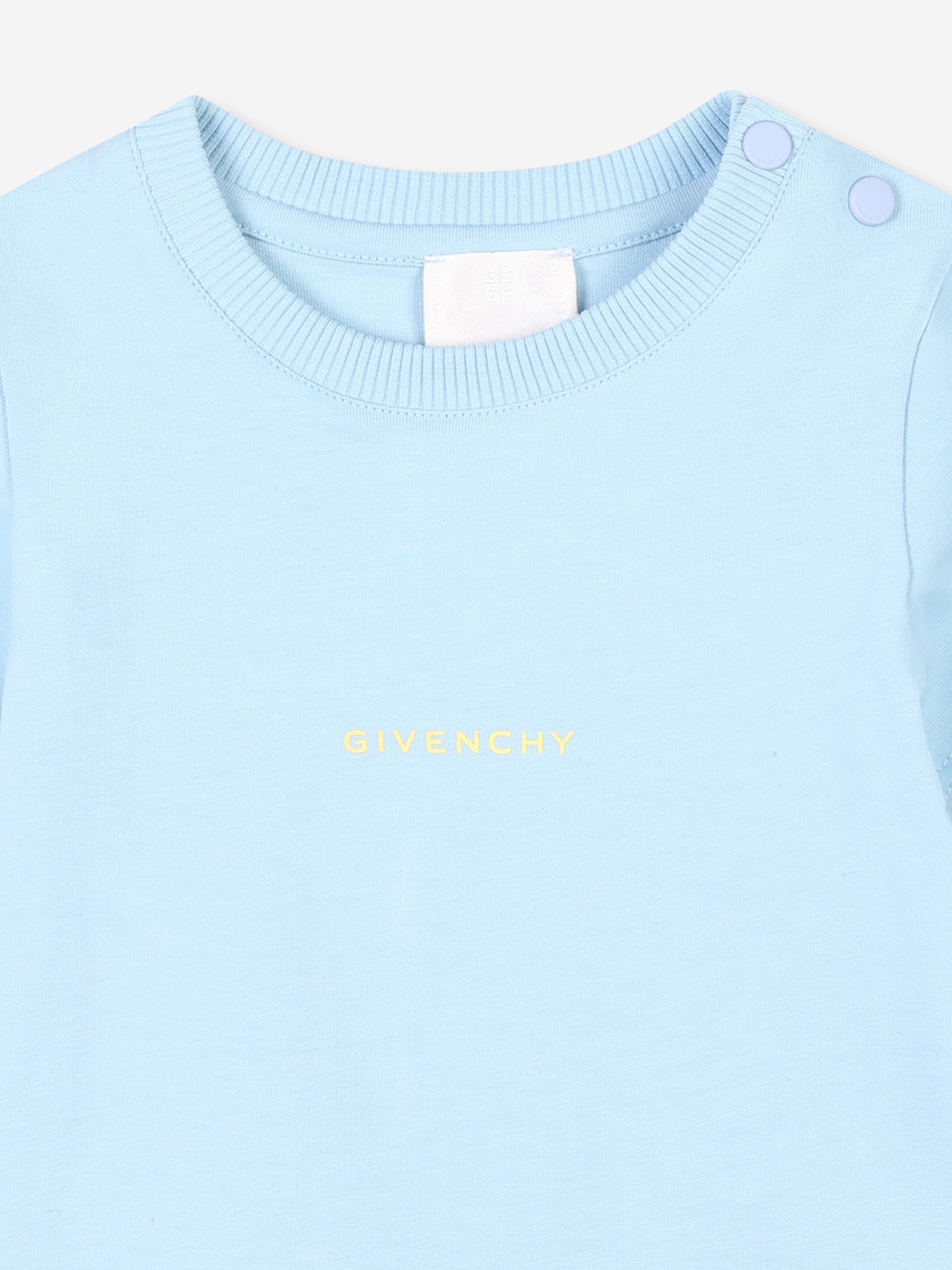 Baby Boys Logo T-Shirt - Soft Cotton Blue Short Sleeve Tee for Toddlers | Perfect for Playdates, Daycare & Family Photos