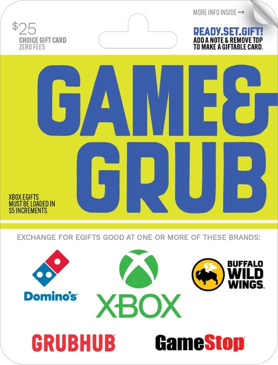 Happy Game & Grub Gift Card - Perfect for Gaming Enthusiasts & Food Lovers - Ideal for Birthdays, Holidays & Special Occasions