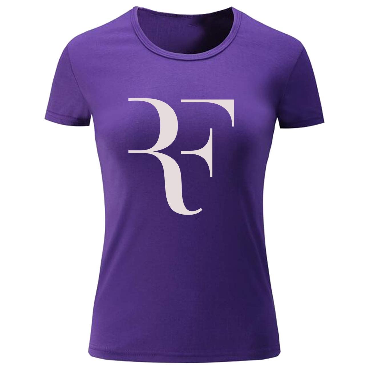 Black Cosmos Women's Roger Federer Tennis T-Shirt - Breathable Cotton Tee for Casual Wear, Sports & Tennis Fans