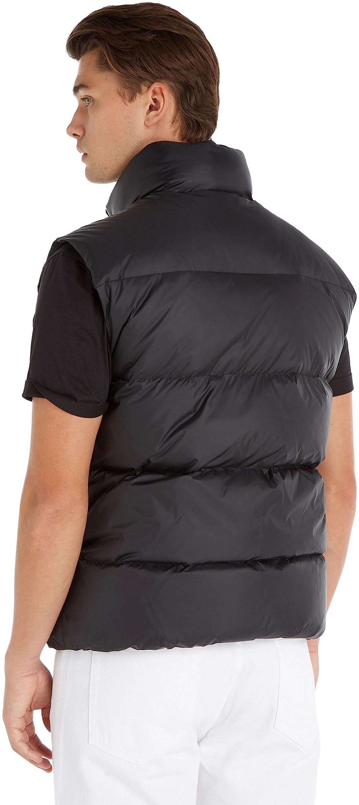 Calvin Klein Men's Slim Fit Cotton V-Neck Vest for Layering & Casual Wear | Perfect for Office, Date Night & Everyday Outfits