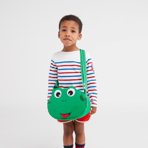 Affenzahn Mini Friend Sling Bag Frog - Cute Animal Crossbody Bag for Kids, Adjustable Strap, Lightweight & Durable - Perfect for School, Travel & Outdoor Adventures