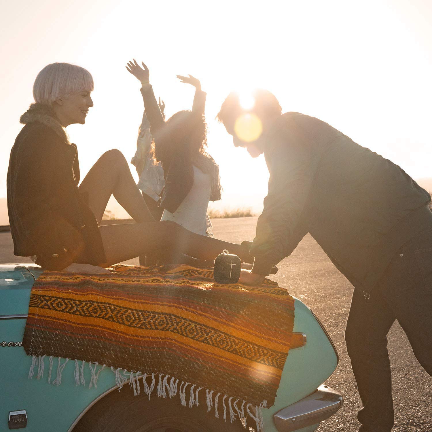 Logitech Ultimate Ears UE WONDERBOOM 2 Wireless Bluetooth Speaker - Waterproof Portable Boom Box with Double-Up Connection, Deep Space (Renewed) - Perfect for Outdoor Adventures, Pool Parties & Travel