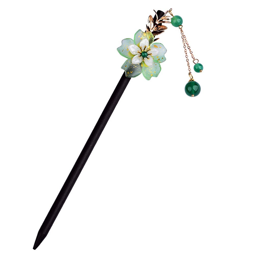 Elegant Agate Hair Stick - Chinese Hanfu Hairpin with Tassel for Bun & Updo Hairstyles | Perfect for Weddings, Cosplay & Traditional Chinese Fashion